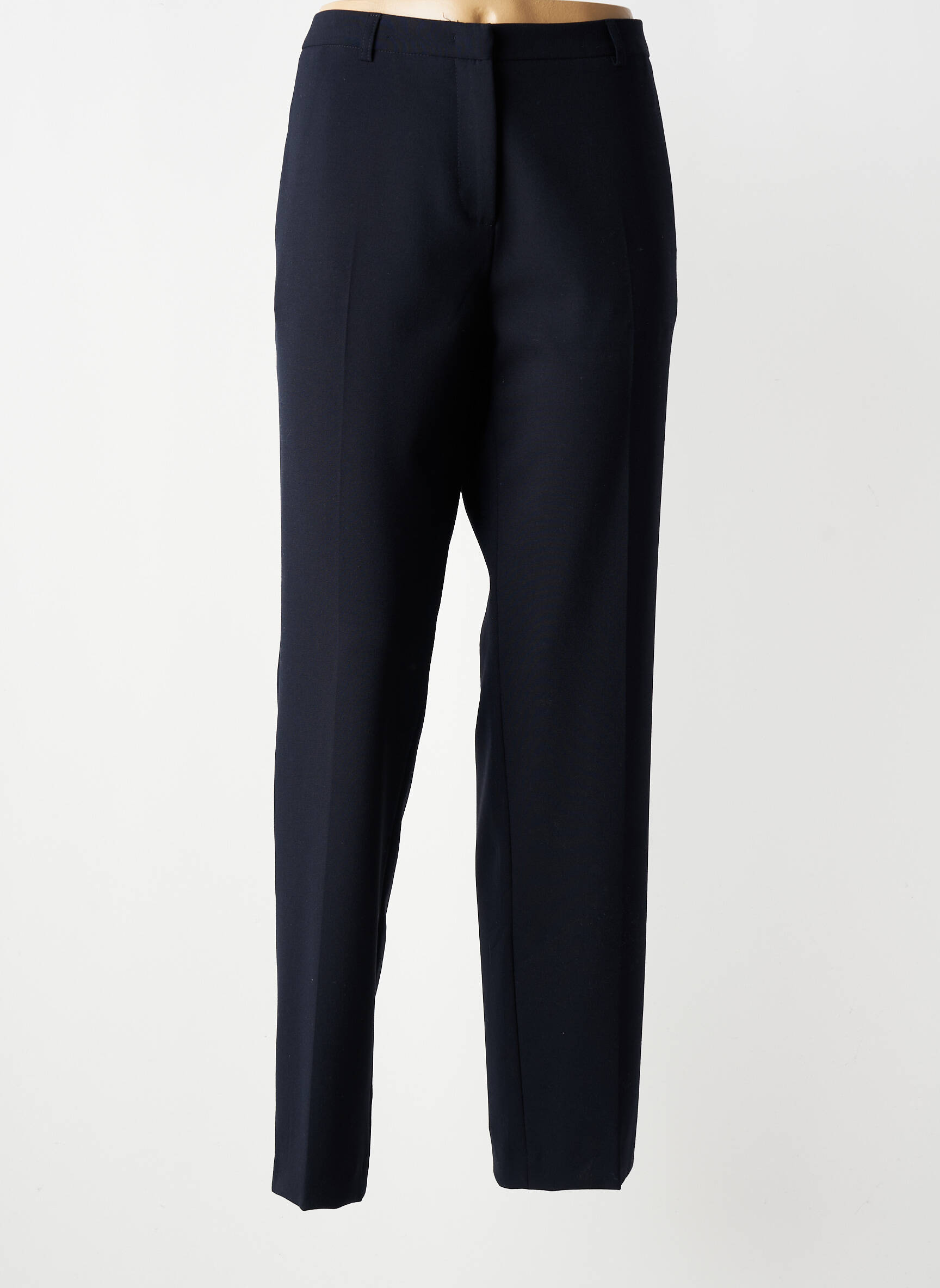 Pantalon droit tissage crêpe taille normale bleu GERARD DAREL femme