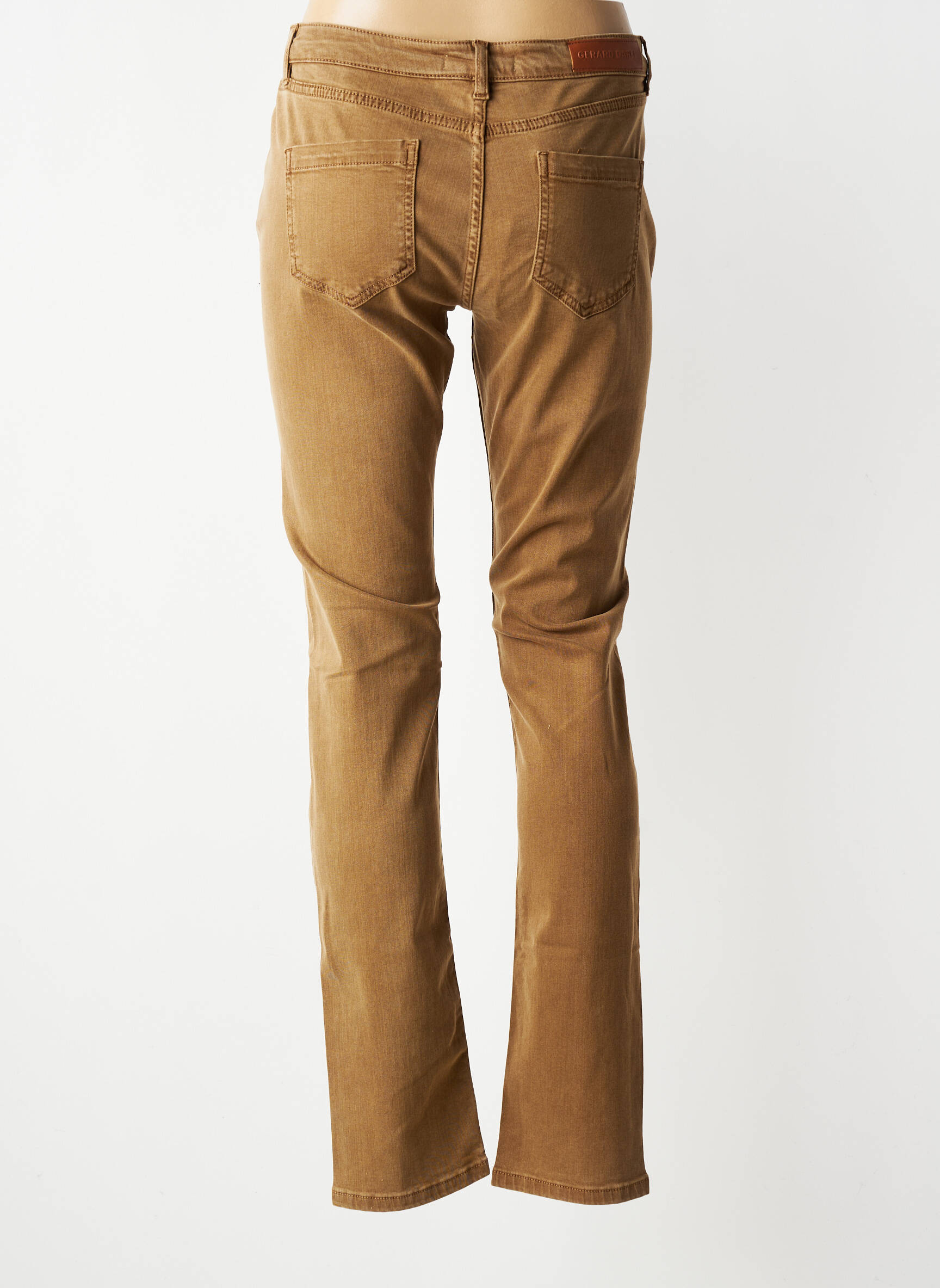 Jeans coupe droite stretch taille normale marron GERARD DAREL femme