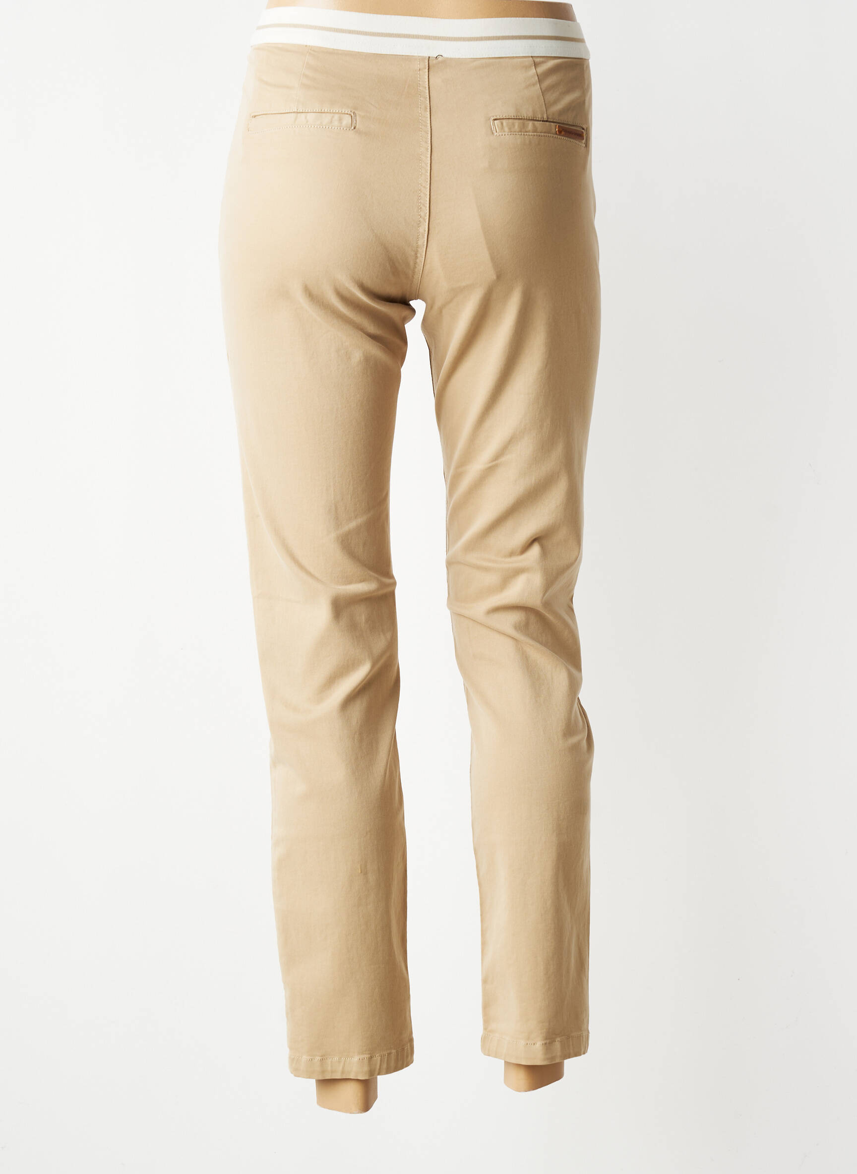 Pantalon 7/8 stretch taille normale beige GERARD DAREL femme