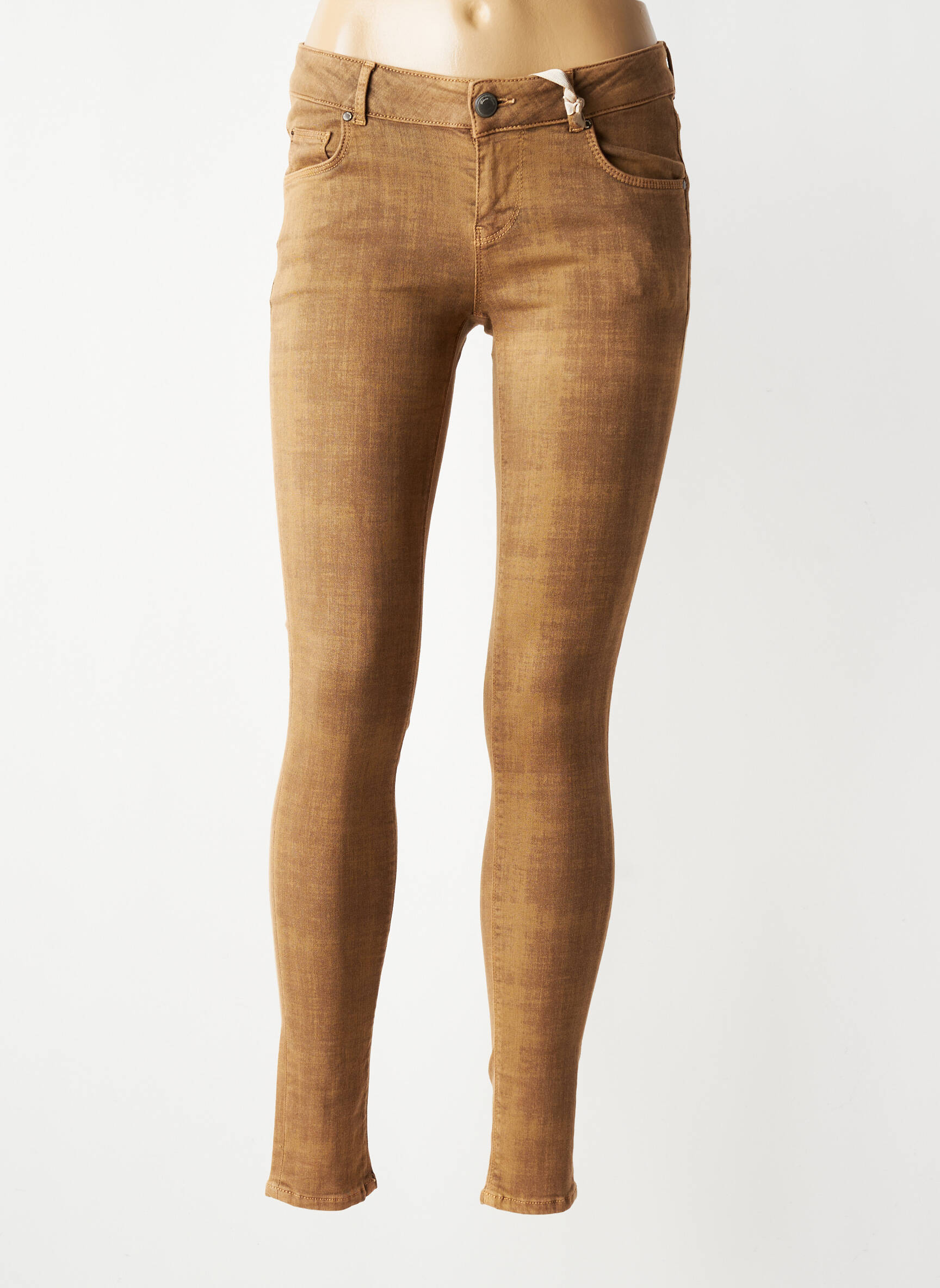 Pantalon slim stretch taille normale marron SILVIAN HEACH femme
