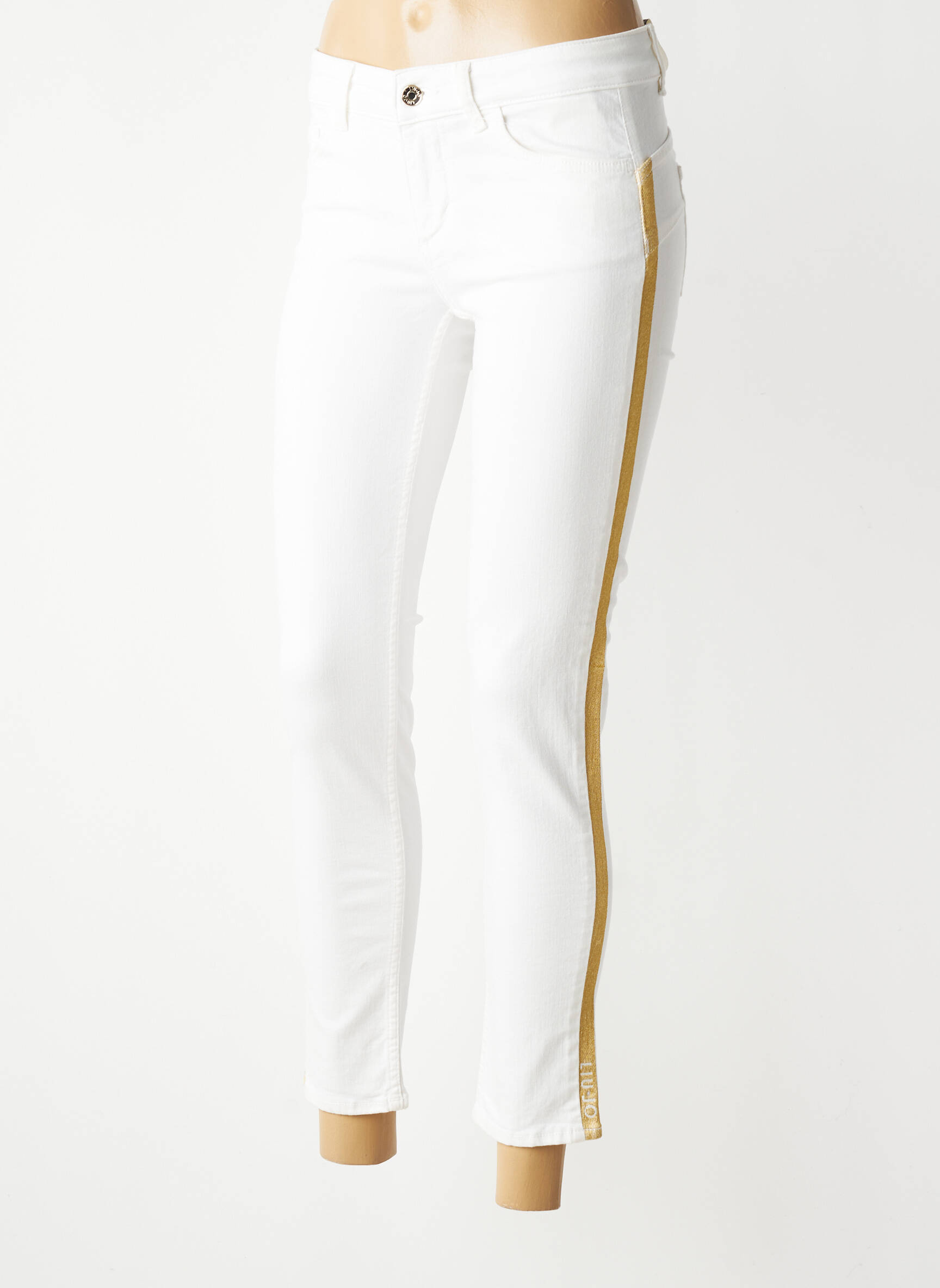 Jeans coupe slim sélection denim taille normale blanc LIU JO femme