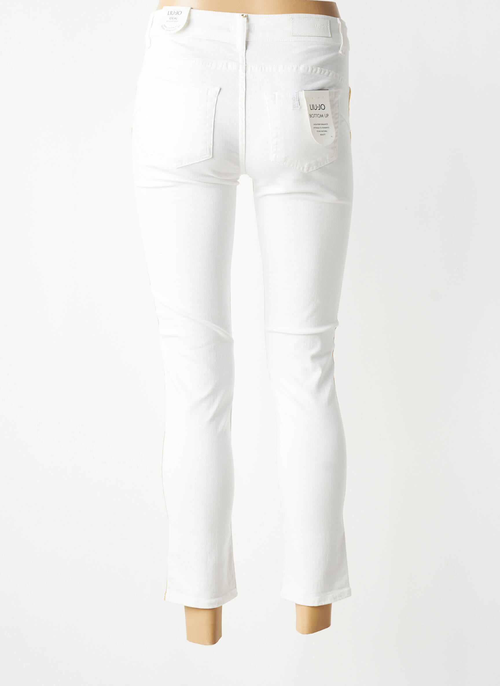 Jeans coupe slim sélection denim taille normale blanc LIU JO femme