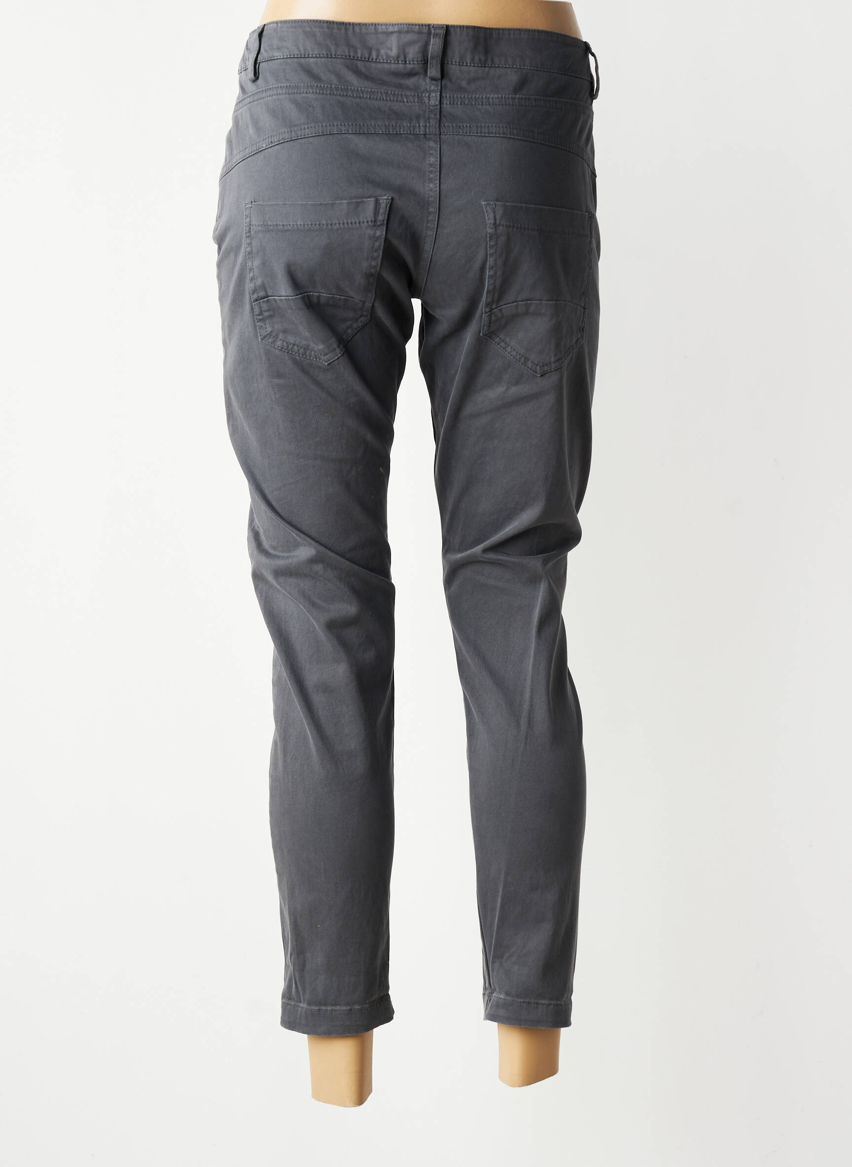 Pantalon 7/8 stretch taille normale gris KOSMIKA femme