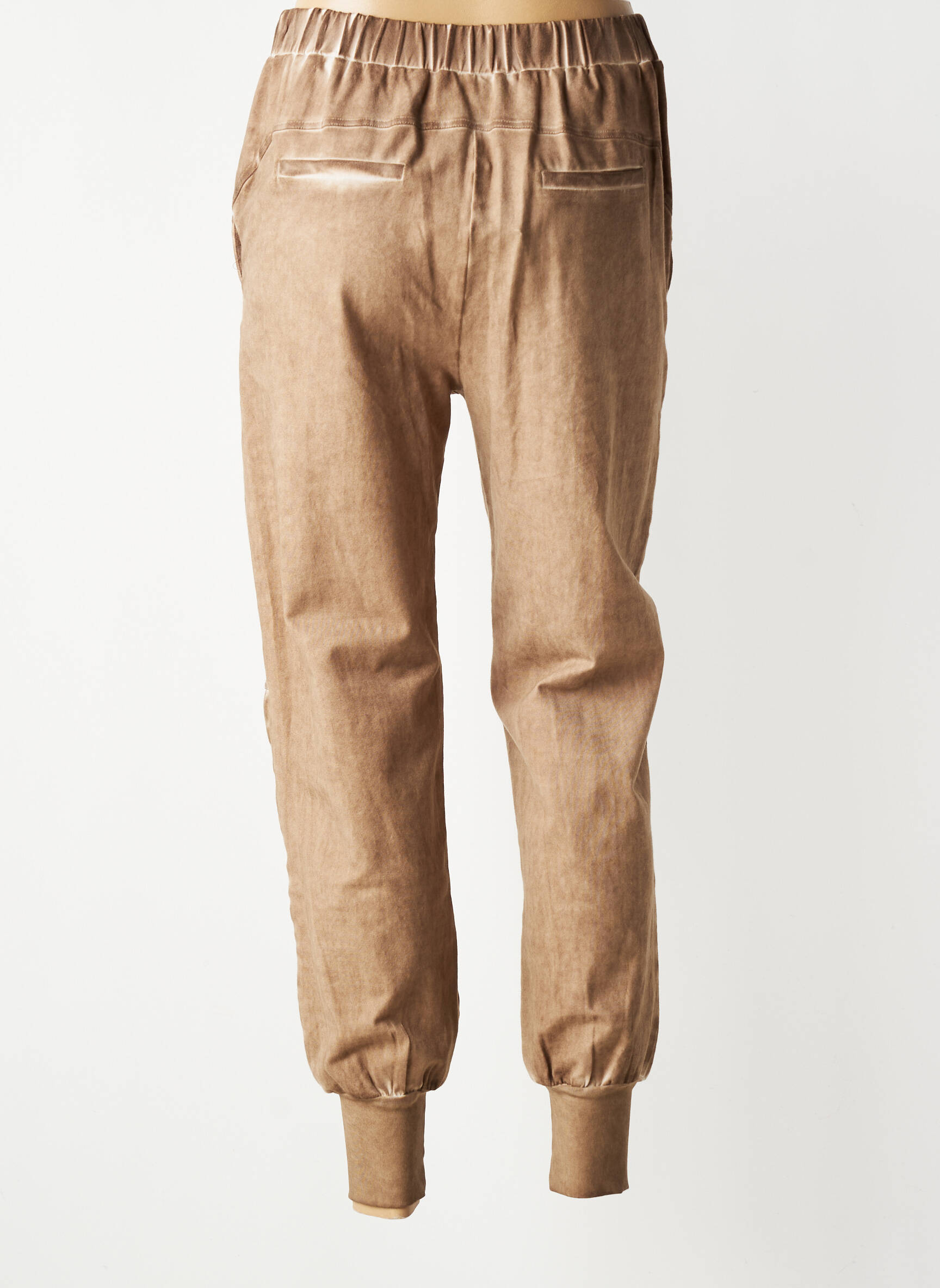 Pantalon droit stretch taille normale marron NÜ femme