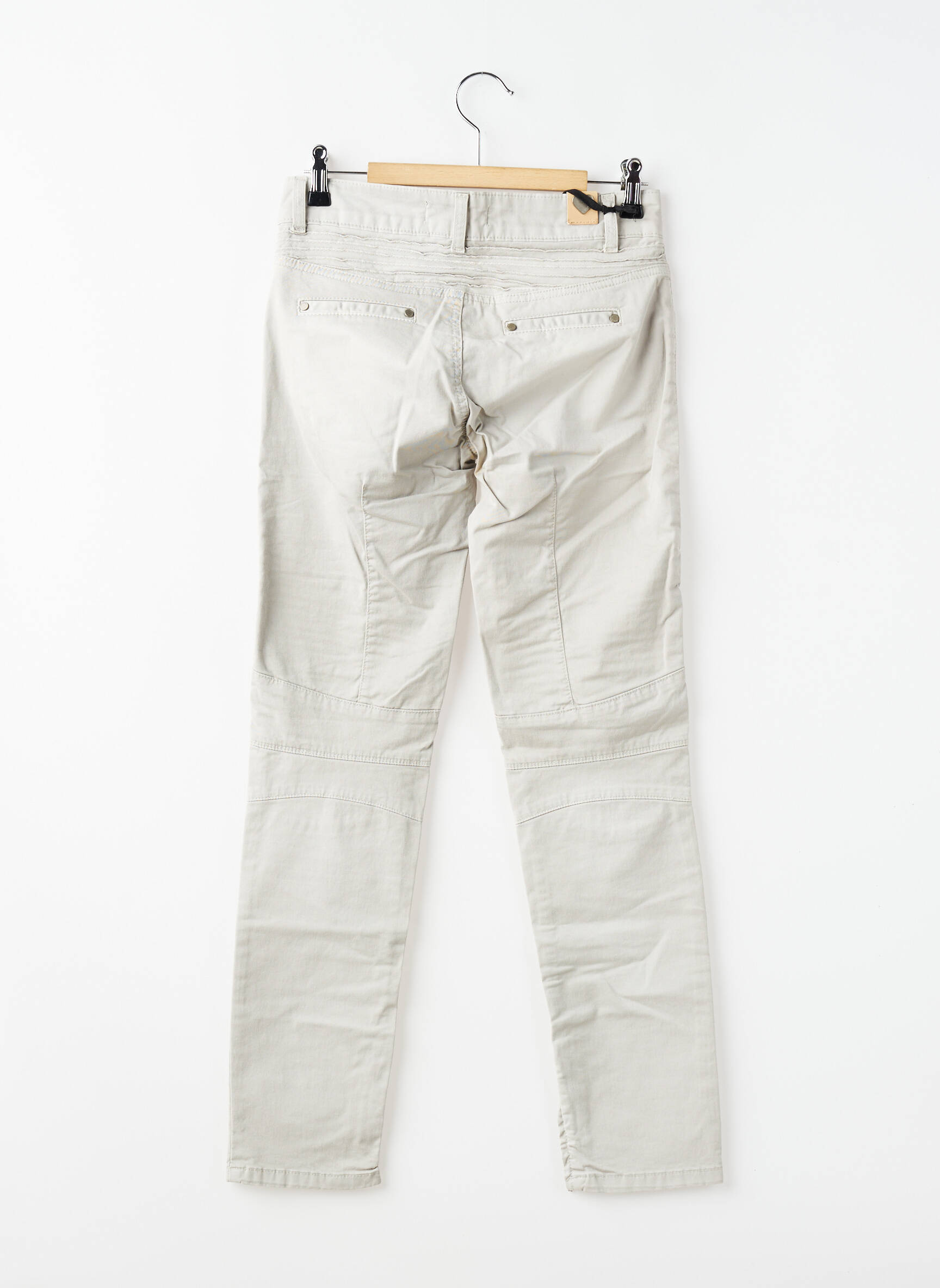 Pantalon slim stretch taille normale gris TWIN-SET SIMONA BARBIERI femme