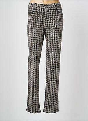 Pantalon droit taille élastique noir TINTA femme