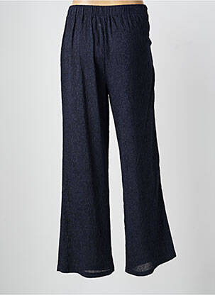 Pantalon flare taille élastique bleu MY ESSENTIAL WARDROBE femme