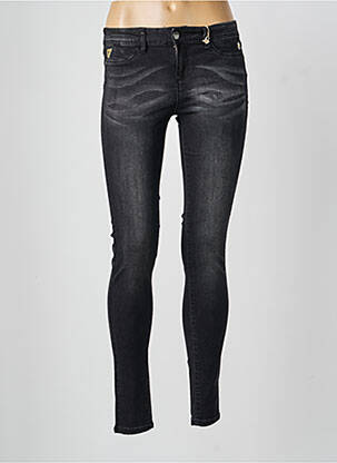 Jeans coupe slim poches noir DESIGUAL femme