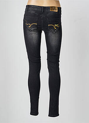Jeans coupe slim poches noir DESIGUAL femme