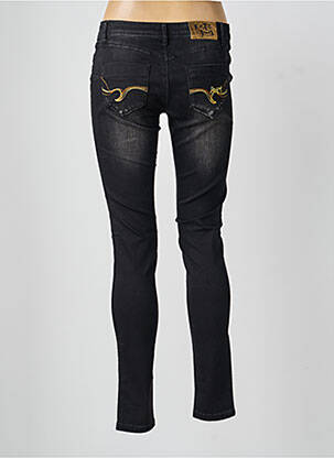 Jeans coupe slim poches noir DESIGUAL femme