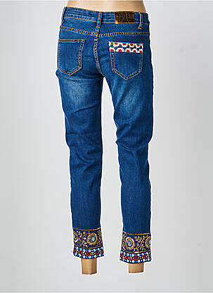 Jeans coupe slim poches bleu DESIGUAL femme