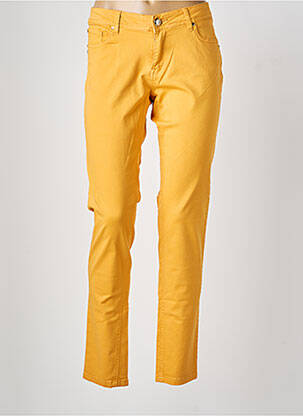 Pantalon slim poches jaune GAUDI femme