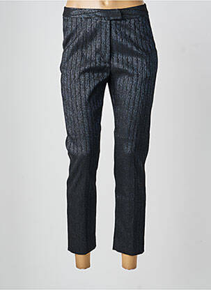 Pantalon 7/8 fermeture zippée sous rabat boutonné bleu GAUDI femme