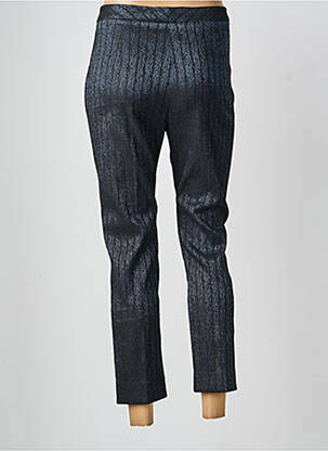 Pantalon 7/8 fermeture zippée sous rabat boutonné bleu GAUDI femme