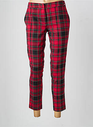 Pantalon 7/8 fermeture zippée sous rabat avec crochet rouge GAUDI femme