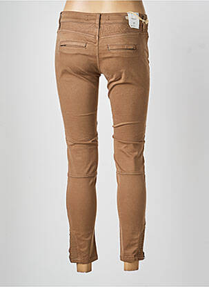 Pantalon slim poches marron FIVE femme