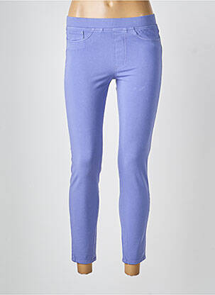 Pantalon 7/8 taille élastique bleu 0039 ITALY femme