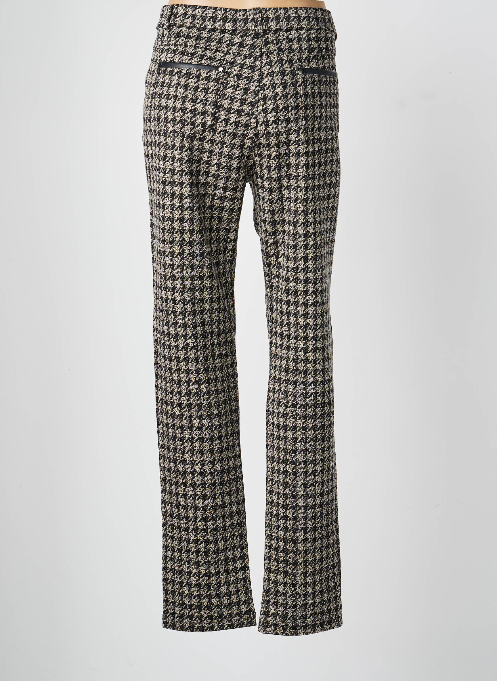 Pantalon droit taille élastique noir TINTA femme
