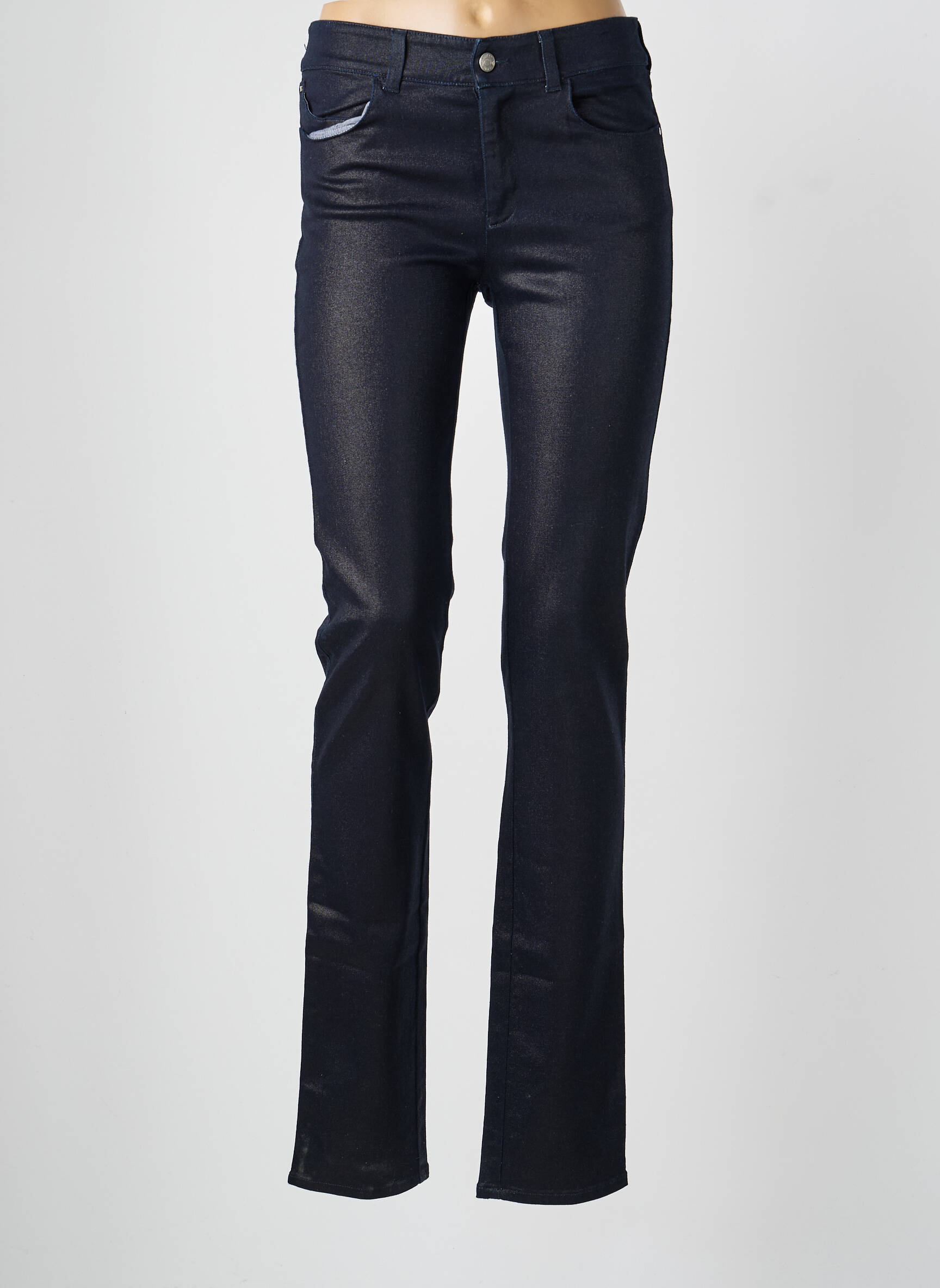 Pantalon slim poches bleu ARMANI femme