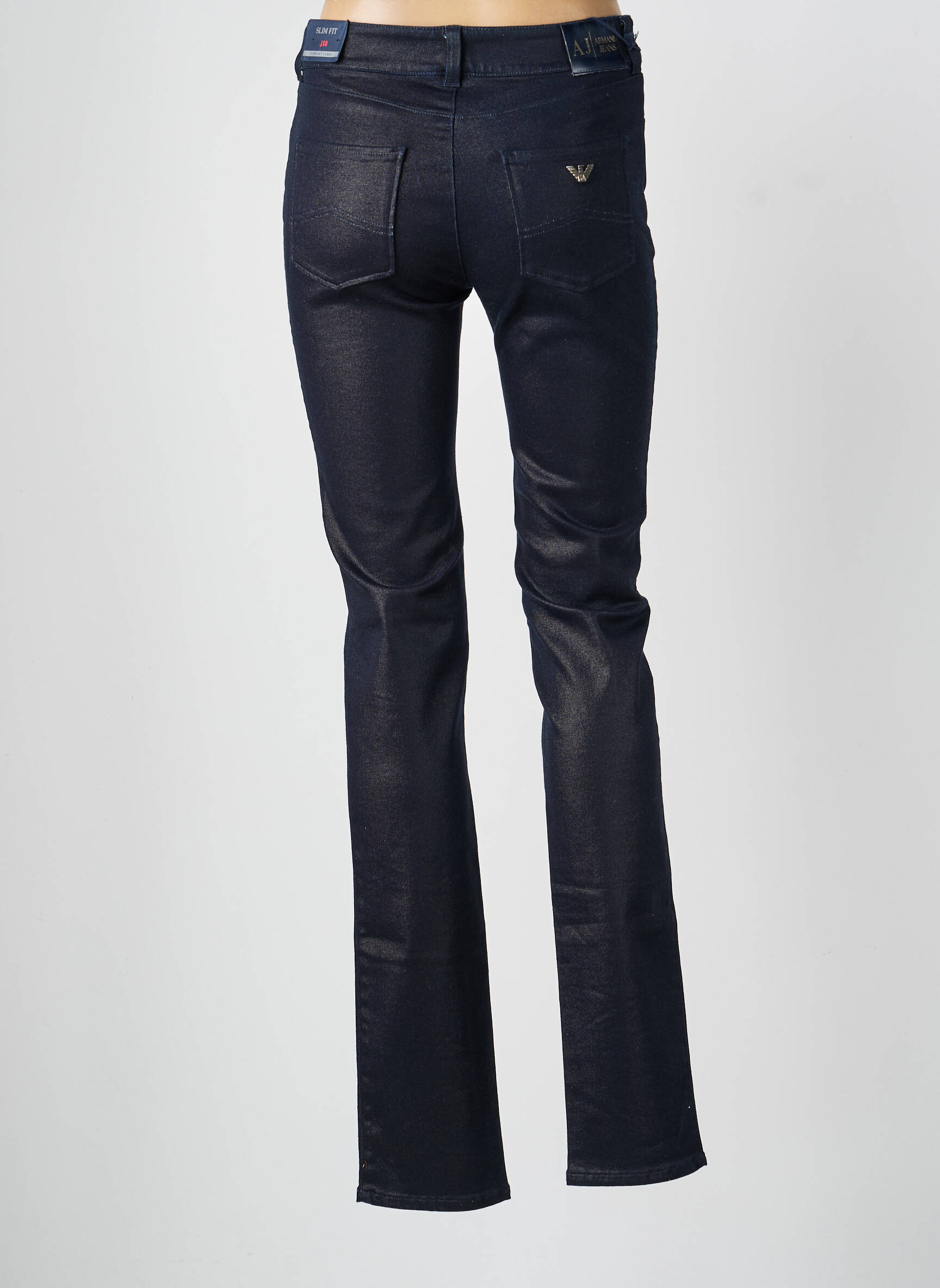 Pantalon slim poches bleu ARMANI femme