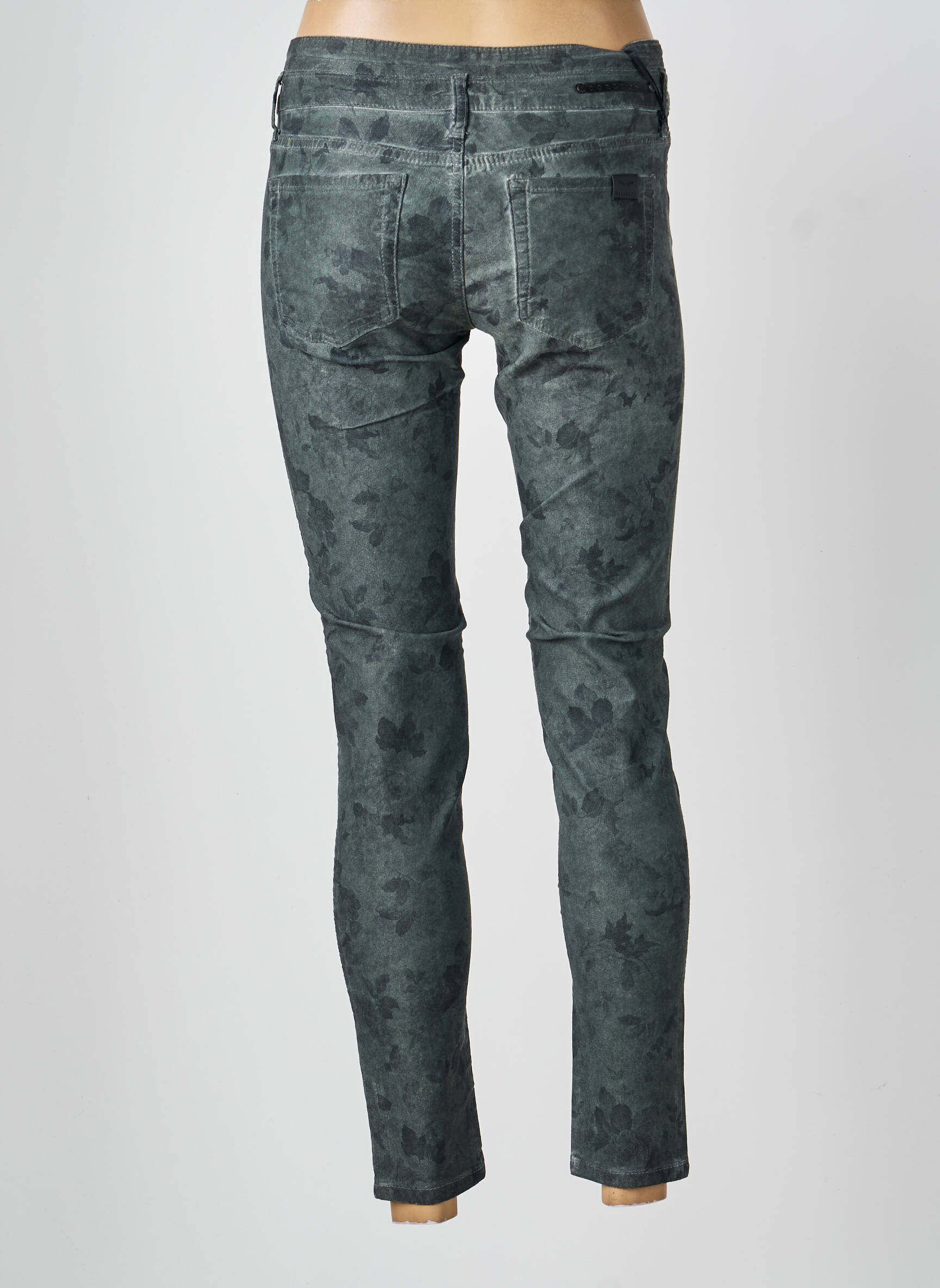 Pantalon slim poches gris CORLEONE femme