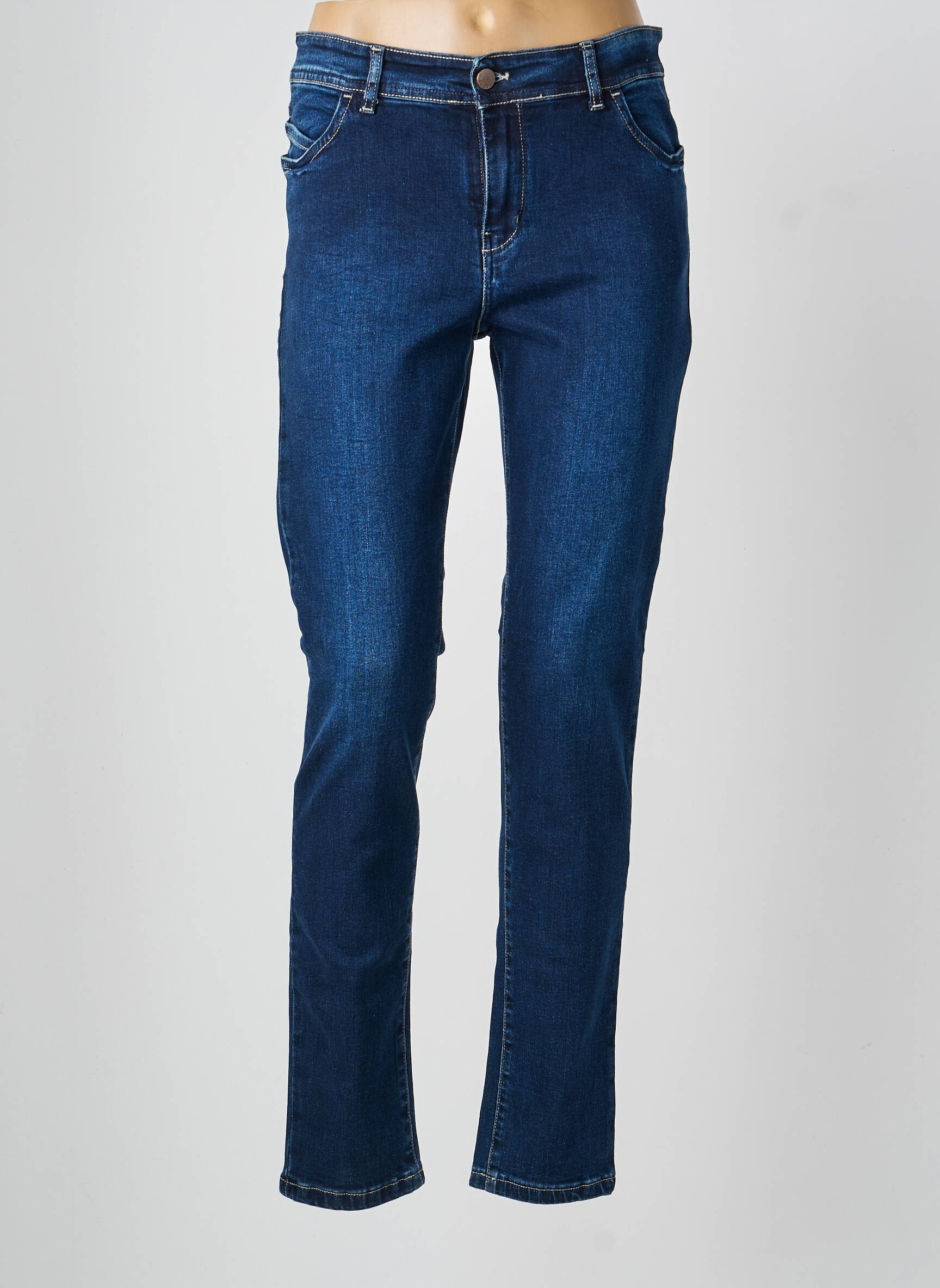 Jeans coupe slim poches bleu COWEST femme