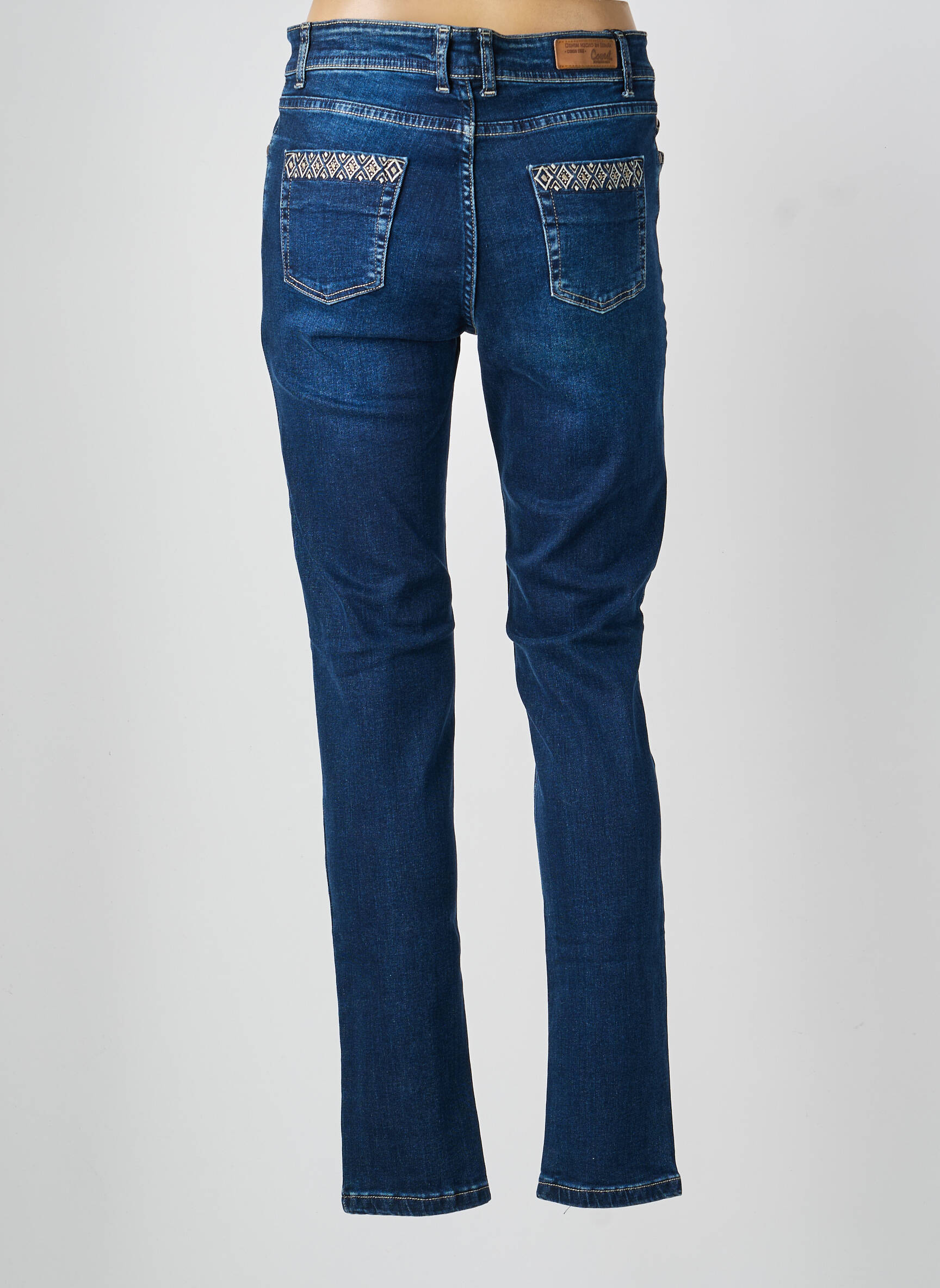 Jeans coupe slim poches bleu COWEST femme
