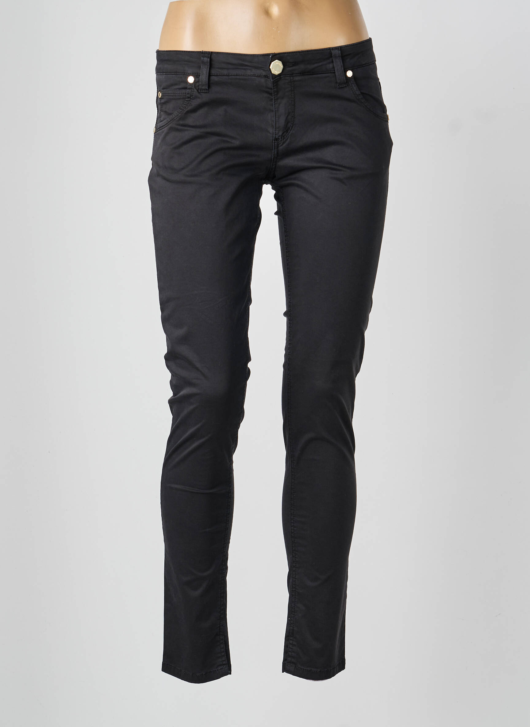 Pantalon slim poches noir NENETTE femme