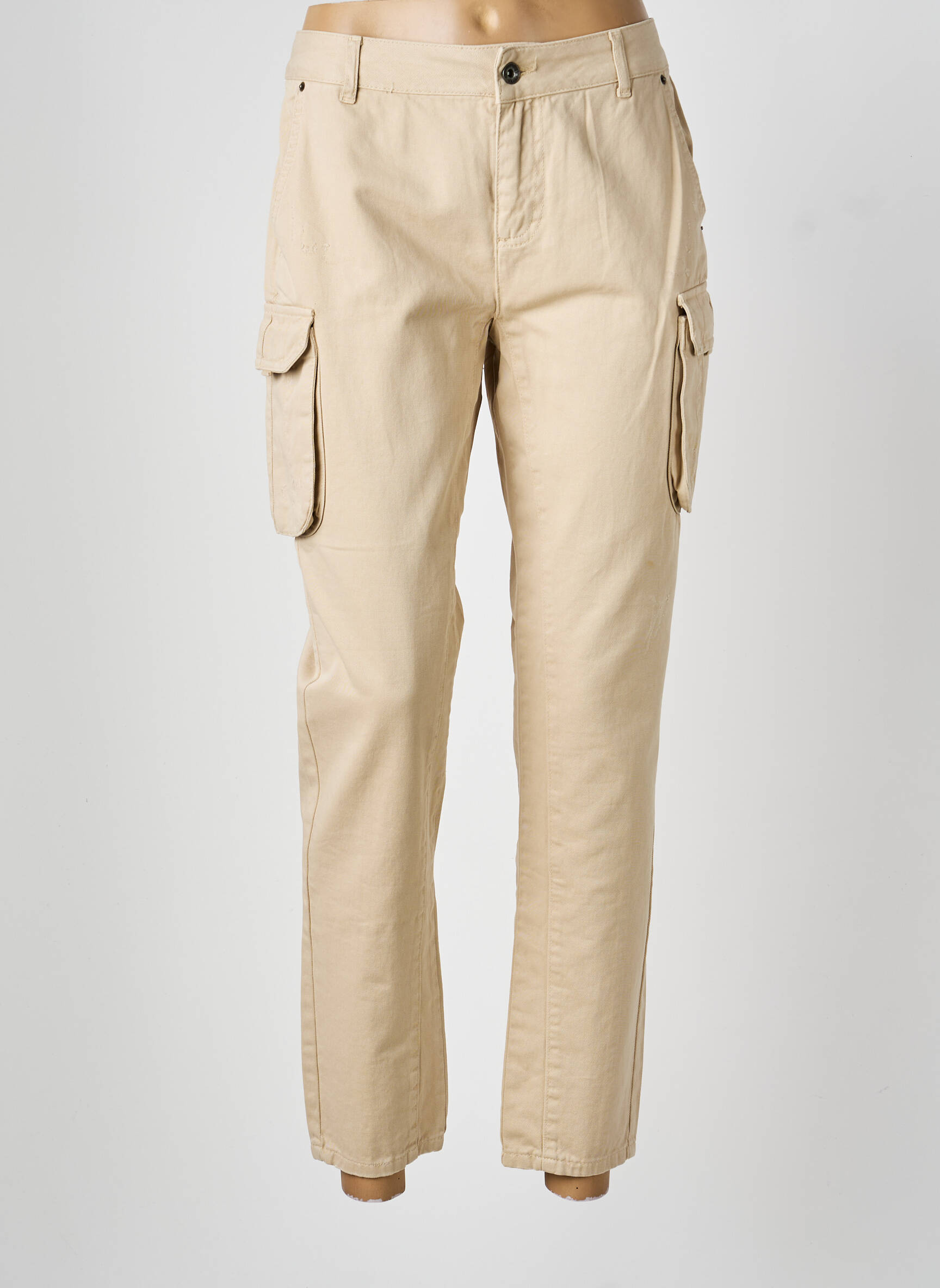 Pantalon cargo poches beige LPB LES PETITES BOMBES  femme