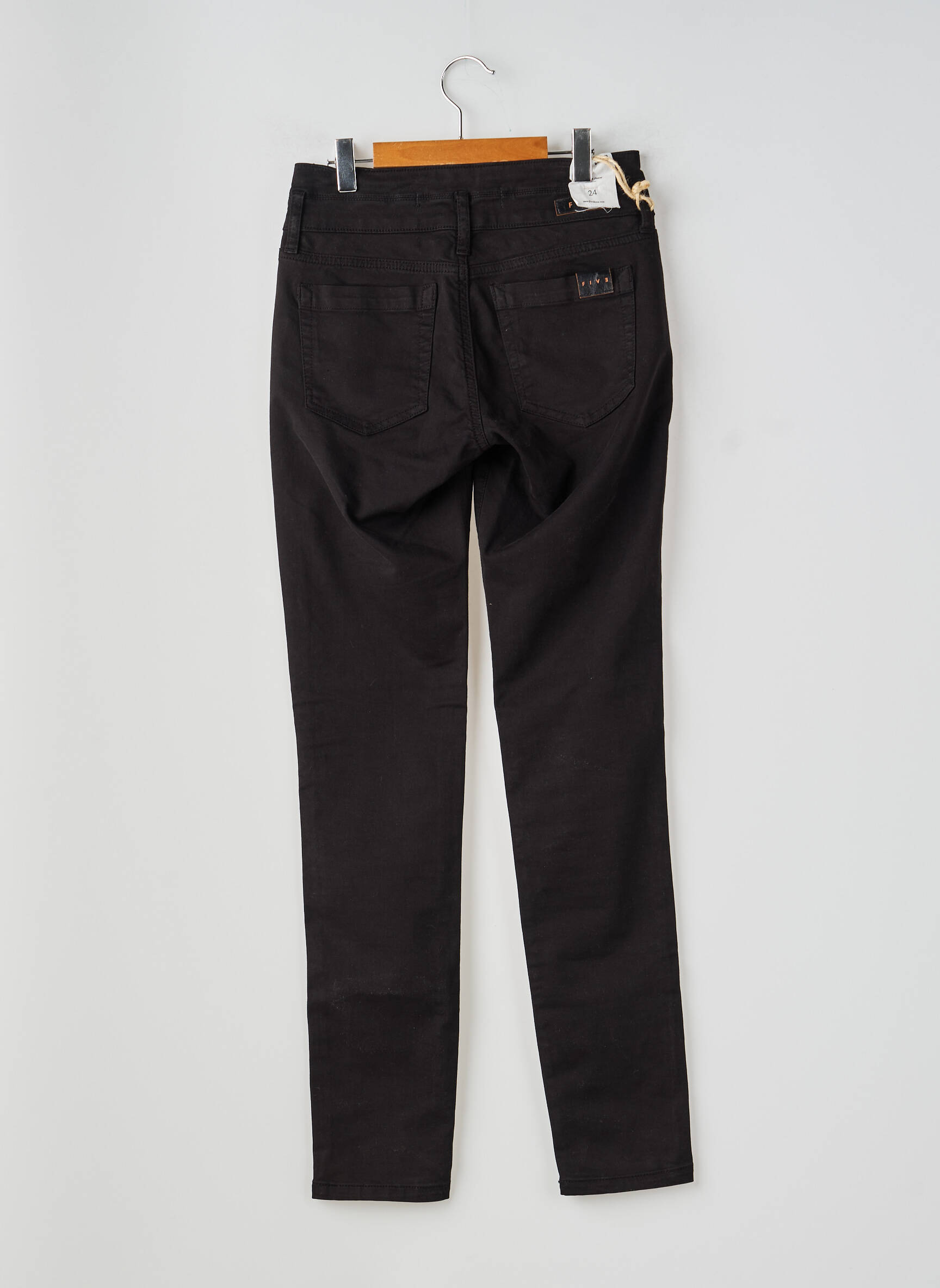 Pantalon slim poches noir FIVE femme