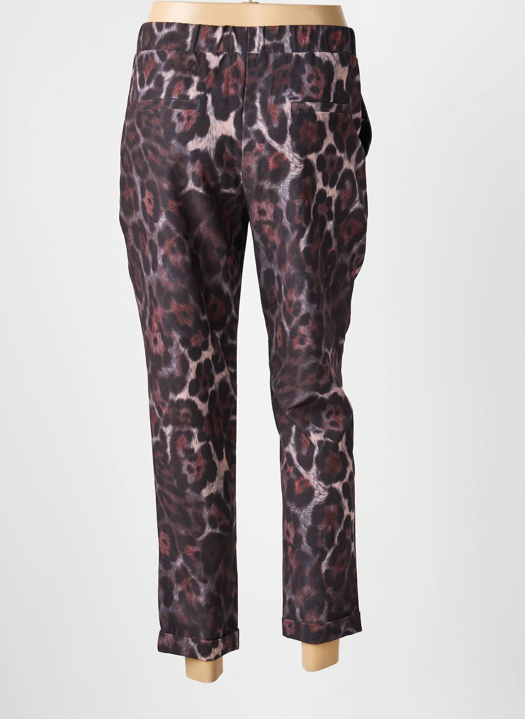 Pantalon droit taille élastique noir ACCESS FASHION femme