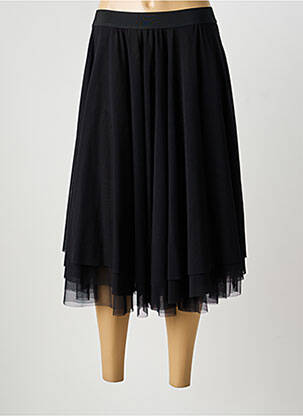 Jupe mi-longue coupe droite noir TWIN-SET SIMONA BARBIERI femme