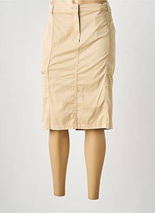 Jupe mi-longue stretch beige GERRY WEBER femme