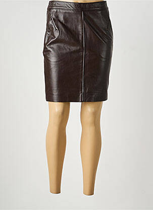 Jupe courte poches marron RINO & PELLE femme
