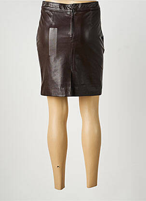 Jupe courte poches marron RINO & PELLE femme