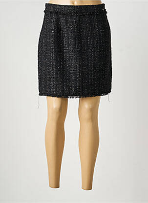 Jupe courte coupe droite noir GAUDI femme