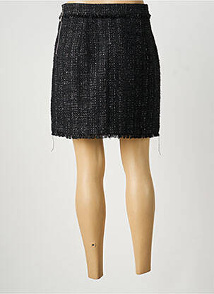 Jupe courte coupe droite noir GAUDI femme