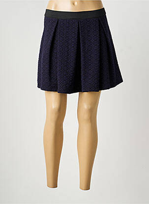 Jupe courte coupe évasée bleu SILVIAN HEACH femme