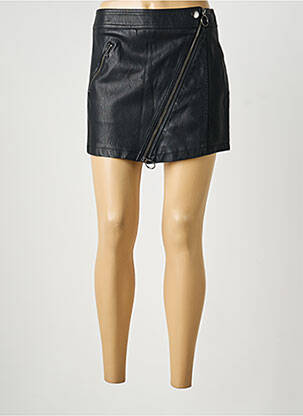 Jupe courte coupe droite noir SISLEY femme