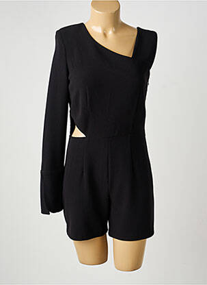 Combishort manches longues noir BELAIR femme
