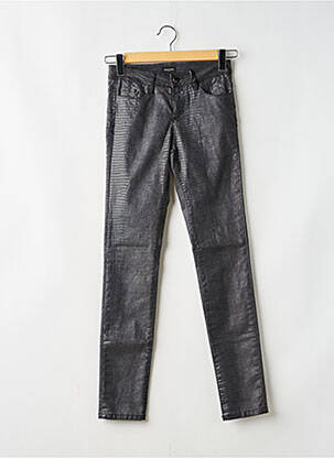 Pantalon slim tissage enduit taille normale noir MAYJUNE femme