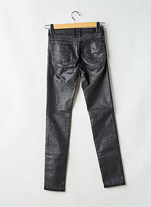 Pantalon slim tissage enduit taille normale noir MAYJUNE femme