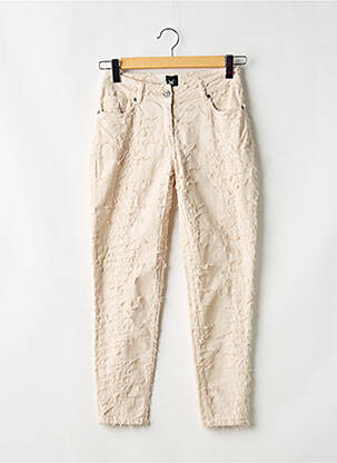 Jeans coupe slim taille normale taille normale beige NÜ femme