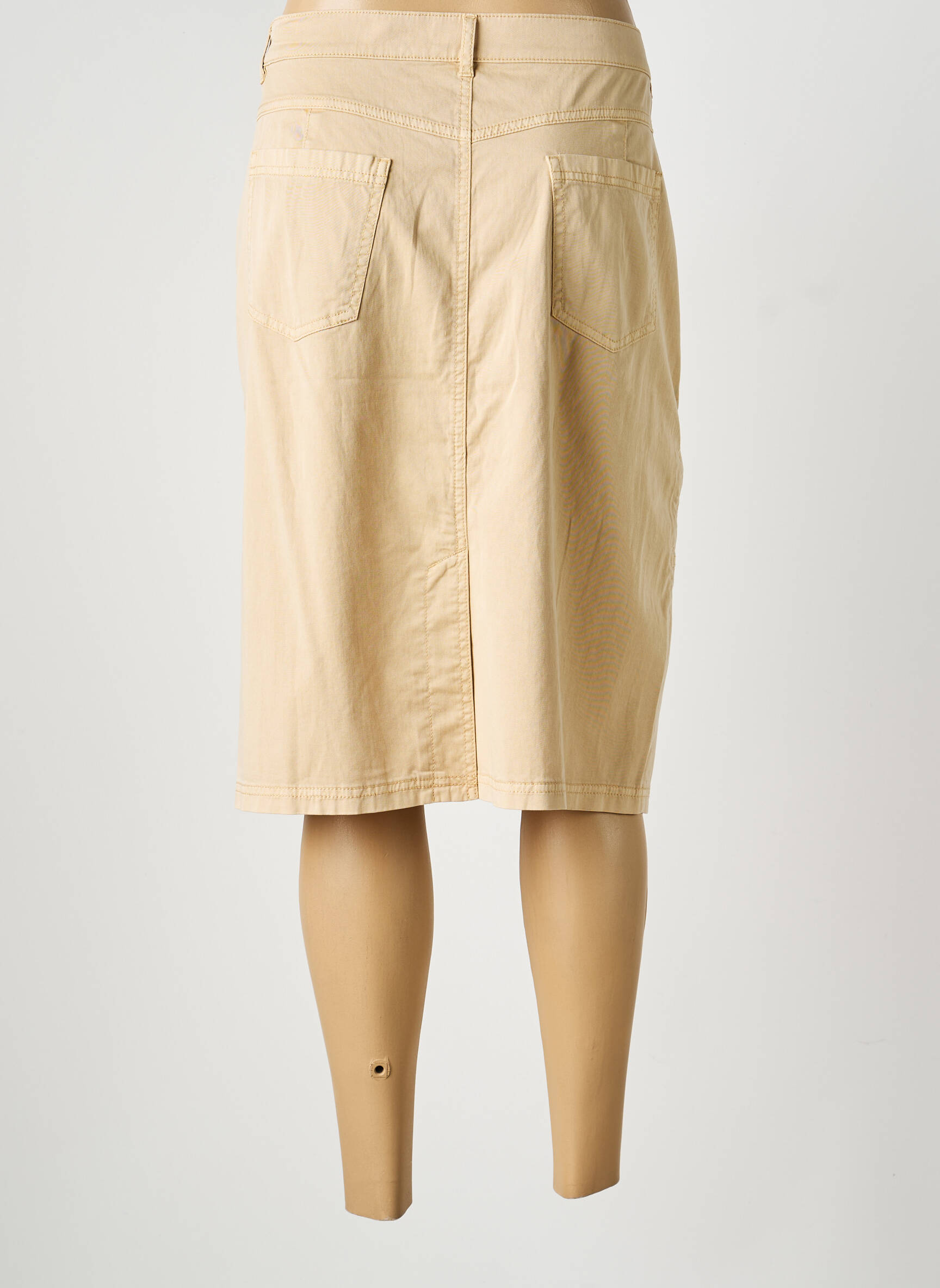 Jupe mi-longue stretch beige GERRY WEBER femme