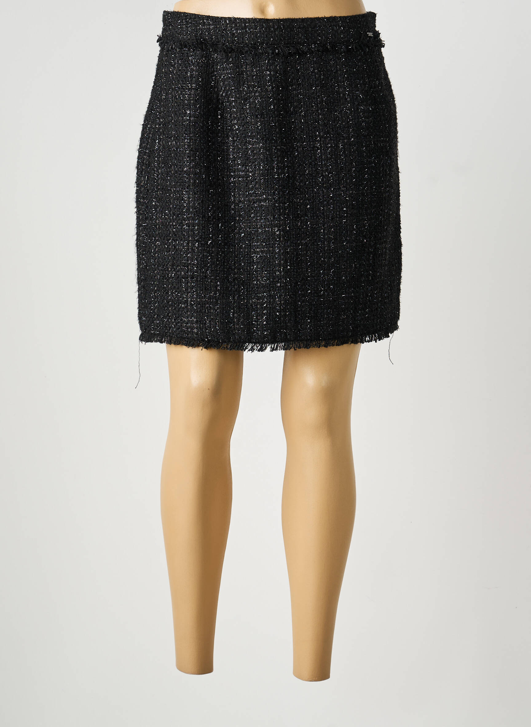 Jupe courte coupe droite noir GAUDI femme
