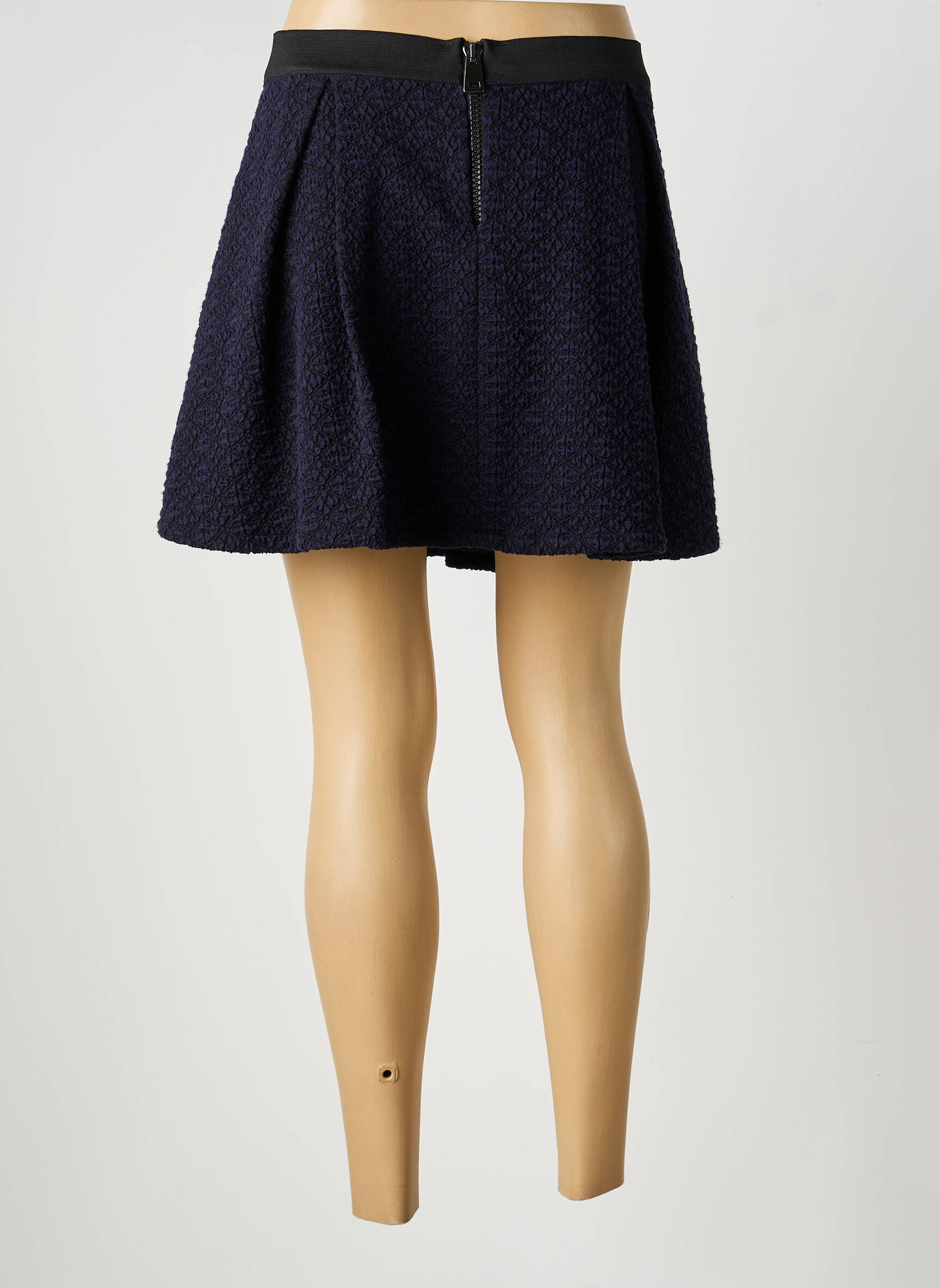 Jupe courte coupe évasée bleu SILVIAN HEACH femme