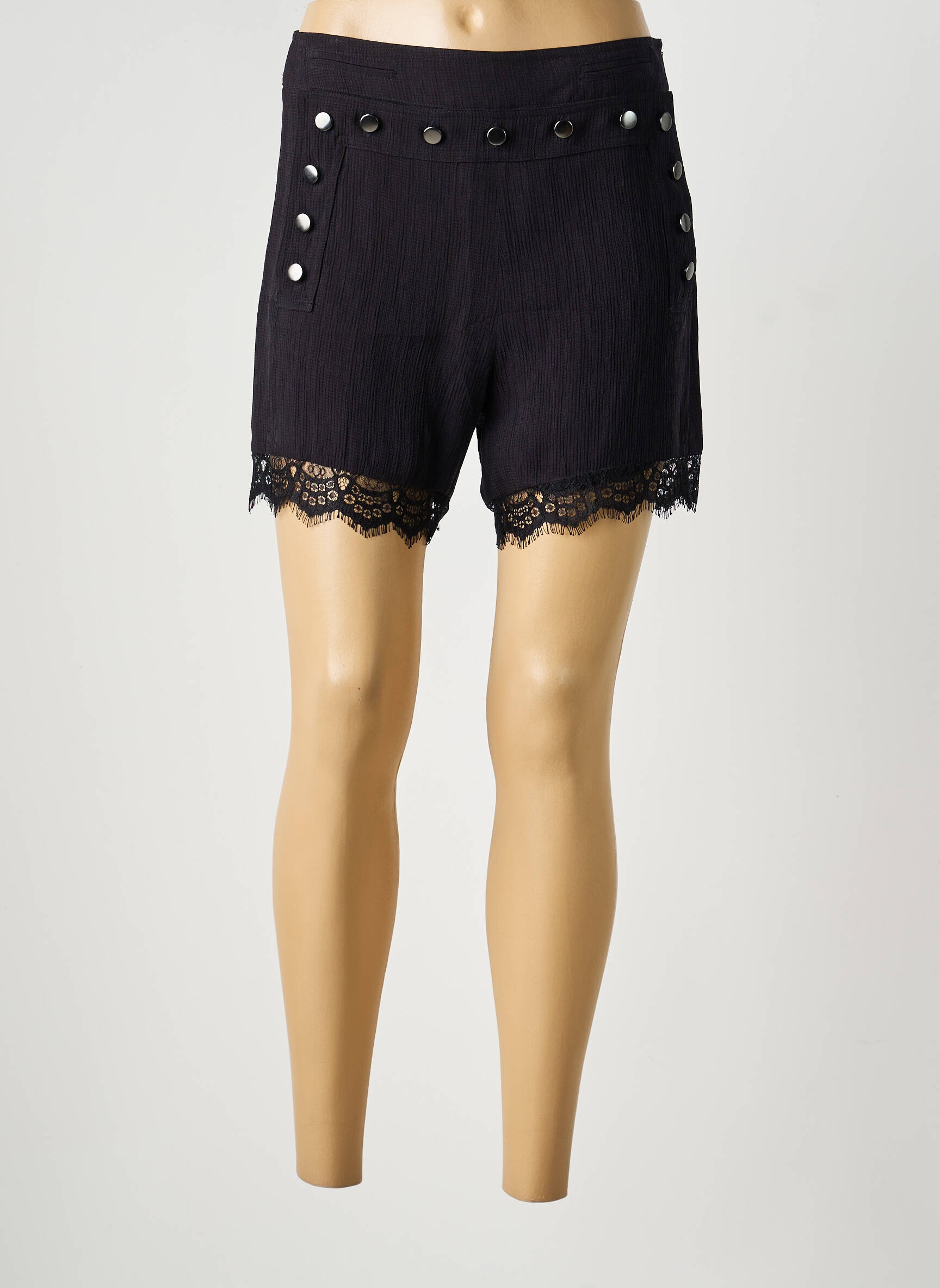 Short taille normale taille normale noir BELAIR femme