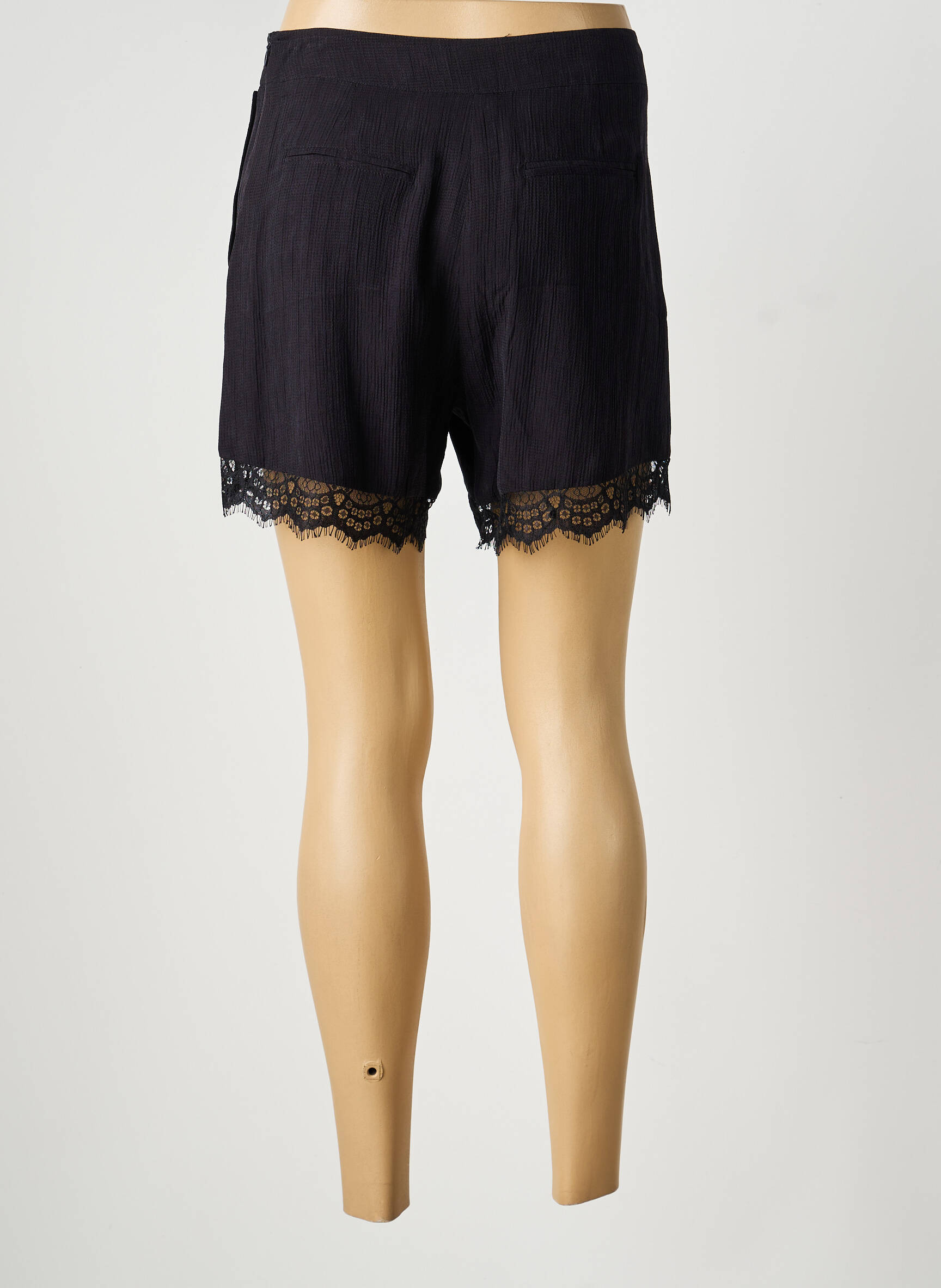 Short taille normale taille normale noir BELAIR femme