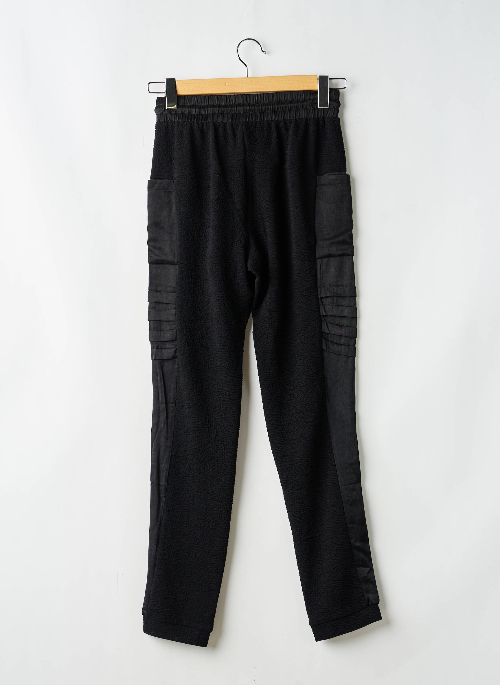 Pantalon droit stretch taille normale noir NÜ femme