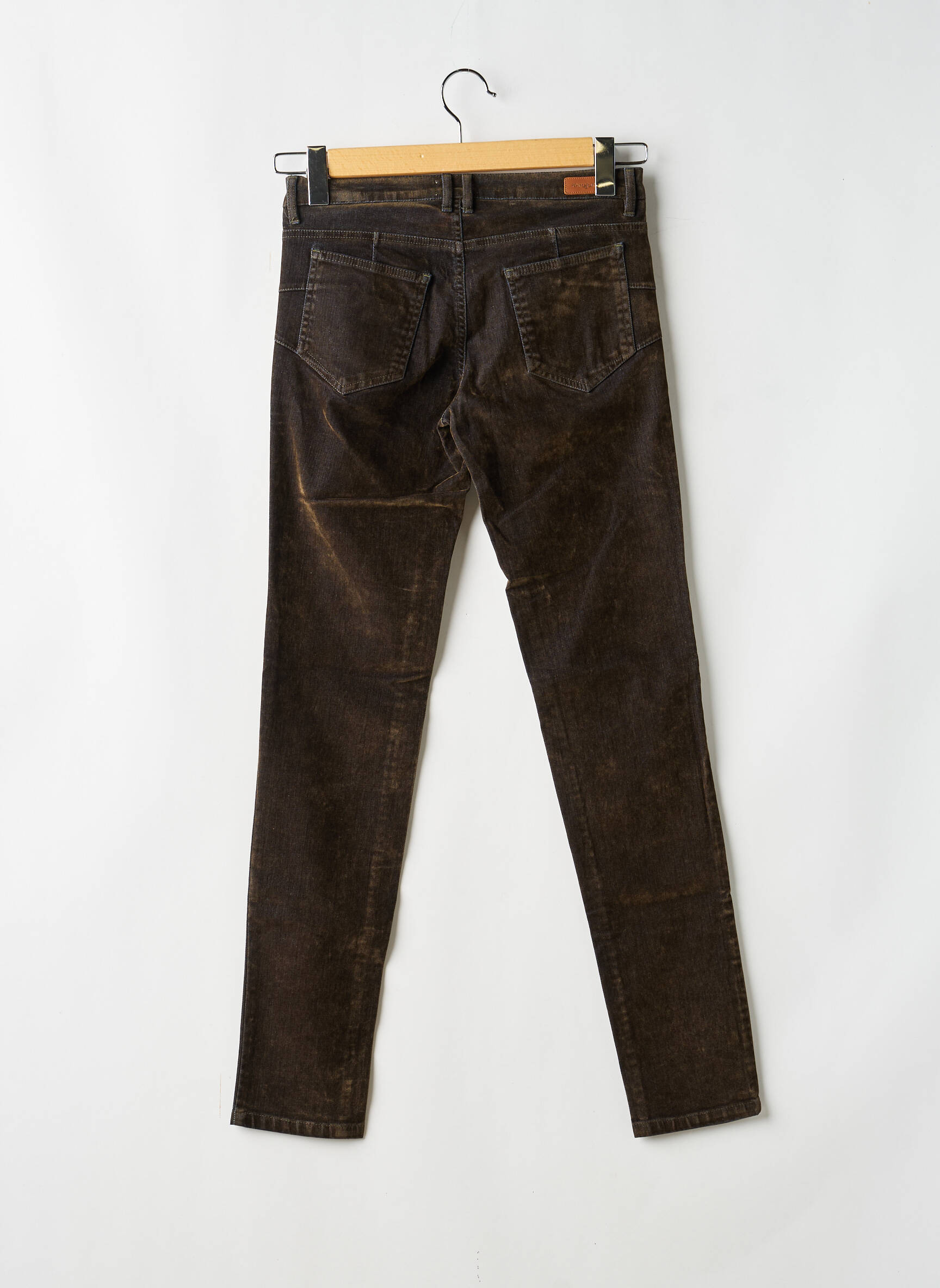 Pantalon slim stretch taille normale vert MAYJUNE femme
